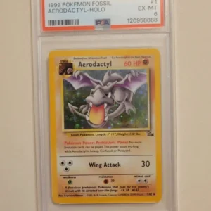Aerodactyl - Pokemon Fossil #1 - Excellent to Near Mint PSA 6