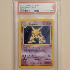 Alakazam - Pokemon Base Set 2 #1 - Near Mint PSA 7