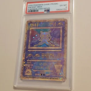 Ancient Mew - Pokemon WOTC Black Star Movie Promo - Excellent to Near Mint PSA 6