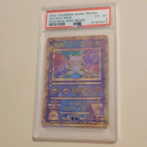 Ancient Mew - Pokemon WOTC Black Star Movie Promo - Excellent to Near Mint PSA 6