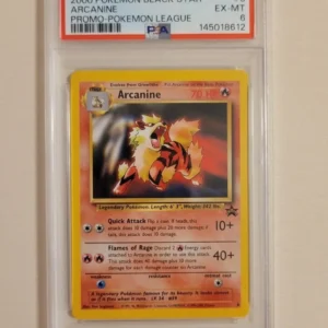 Arcanine - Pokemon League Black Star Promo #6 - Excellend to Near Mint PSA 6