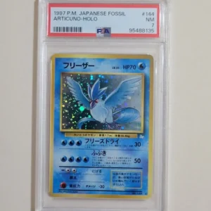 Articuno - Pokemon Japanese Mystery of the Fossil #144 - Holo - Near Mint PSA 7