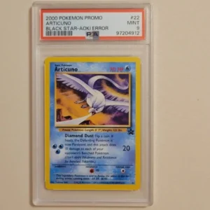 Articuno - Pokemon WOTC Black Star Promo #22 - Aoki Error - Mint PSA 9