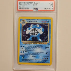 Poliwrath - Pokemon Base Set 2 #15 - Excellent to Near Mint PSA 6