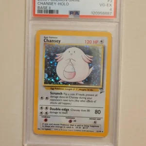 Chansey - Pokemon Base Set 2 #3 - Very Good to Excellent PSA 4