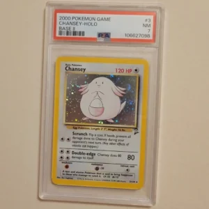 Chansey - Pokemon Base Set 2 #3 - Near Mint PSA 7