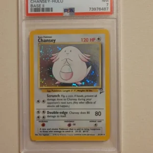 Chansey - Pokemon Base Set 2 #3 - Near Mint PSA 7