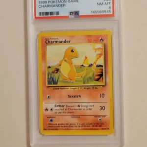 Charmander - Pokemon Base Set #46 - Near Mint to Mint PSA 8