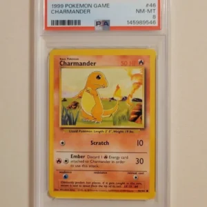 Charmander - Pokemon Base Set #46 - Near Mint to Mint PSA 8