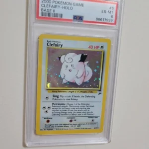 Clefairy - Pokemon Base Set 2 #6 - Excellent to Near Mint PSA 6