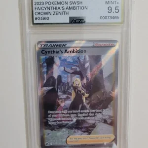 Cynthia's Ambition - Pokemon Crown Zenith #GG60 - Mint + AGS 9.5