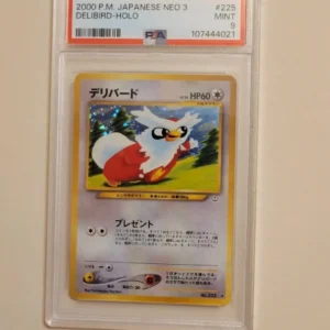 Delibird - Pokemon Japanese Neo Revelation #225 - Mint PSA 9