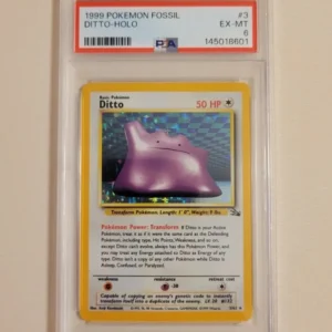 Ditto - Pokemon Fossil #3 - Excellent to Near Mint PSA 6