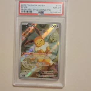 Eevee - Pokemon SV Promo Prismatic Evolutions #173 - Near Mint to Mint PSA 8