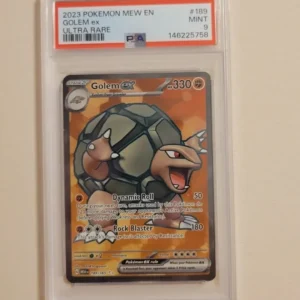 Golem EX - Pokemon 151 Mew En #189 - Mint PSA 9