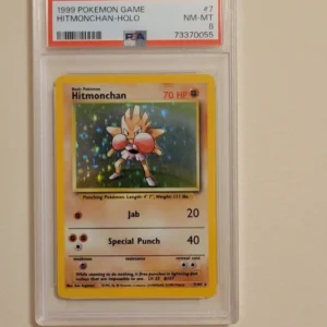 Hitmonchan - Pokemon Base Set #7 - Near Mint to Mint PSA 8