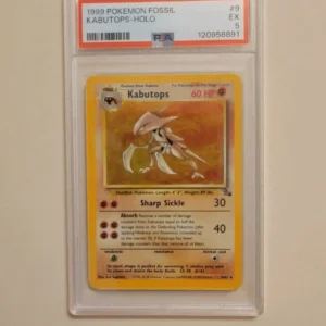 Kabutops-Pokemon Fossil #9 - Excellent PSA 5