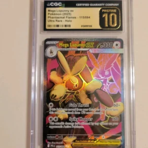 Lopunny Ex - Pokemon Phantasmal Flames #115 - Gem Mint Pristine CGC 10