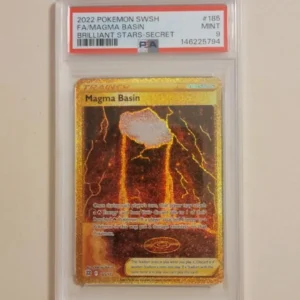 Magma Basin - Pokemon Brilliant Stars #185 - Mint PSA 9