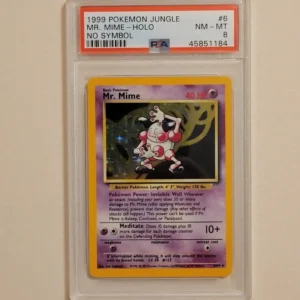Mr. Mime - Pokemon Jungle #6 - No Symbol - Near Mint to Mint PSA 8