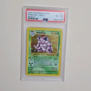 Nidoking - Pokemon Base Set 2 #11 - Excellent to Near Mint PSA 6