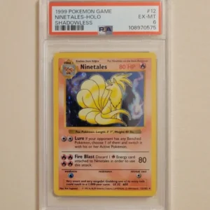 Ninetales - Pokemon Base Set Shadowless #12 - Excellent to Near Mint PSA 6