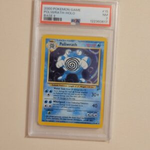 Poliwrath - Pokemon Base Set 2 #15 - Near Mint PSA 7