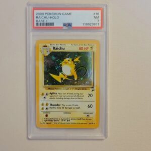 Raichu - Pokemon Base Set 2 #16 - Holo - Near Mint PSA 7
