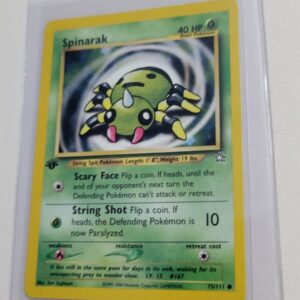 Spinarak - Pokemon Neo Genesis First 1st Edition #75 - Common