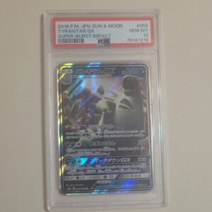 Tyranitar GX - Pokemon Japanese Sun Moon Super-Burst Impact #59 Gem Mint PSA 10
