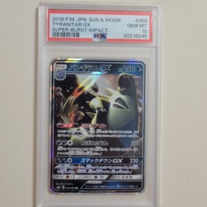 Tyranitar GX - Pokemon Japanese Sun Moon Super-Burst Impact #59 Gem Mint PSA 10