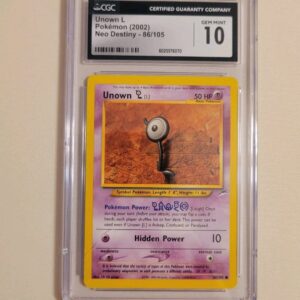 Unown L - Pokemon Neo Destiny #86 - Gem Mint CGC 10