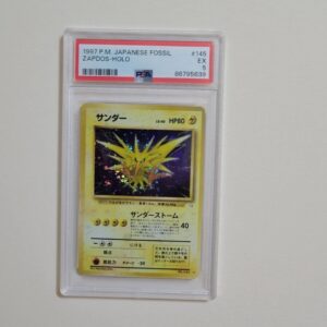Zapdos - Pokemon Japanese Mystery of the Fossil #145 - Excellent PSA 5