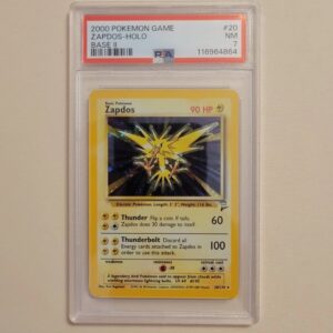 Zapdos - Pokemon Base Set 2 #20 - Near Mint PSA 7