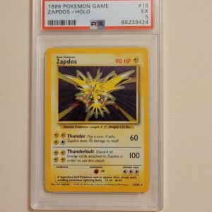 Zapdos - Pokemon Base Set #16 - Excellent PSA 5