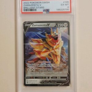 Zamazenta - Pokemon Brilliant Stars #105 - Excellent to Near Mint PSA 6