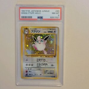Wigglytuff - Pokemon Japanese Jungle #40 - Near Mint to Mint PSA 8