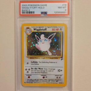 Wigglytuff - Pokemon Base Set 2 #19 - Near Mint to Mint PSA 8