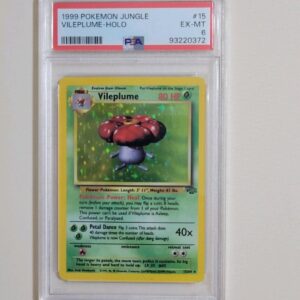 Vileplume - Pokemon Jungle #15 - Holo - Excellent to Mint PSA 6