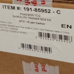 Pokemon Surging Sparks Elite Trainer Box ETB X10 Case - Sealed