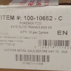 Pokemon Destined Rivals Elite Trainer Box ETB X10 Case - Sealed