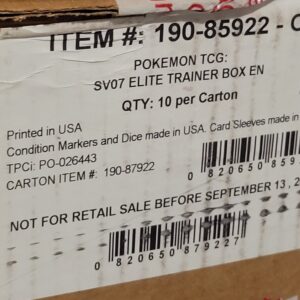 Pokemon Stellar Crown Elite Trainer Box ETB X10 Case - Sealed