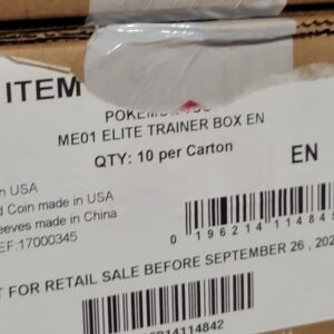 Pokemon Mega Evolution Base Set Elite Trainer Box ETB X10 Case - Sealed