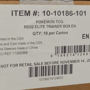 Pokemon Phantasmal Flames Elite Trainer Box ETB X10 Case - Sealed