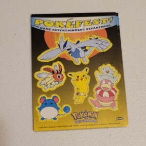 Vintage Pokemon Magnets - Lugia Pikachu Ledyba Slowking Marill