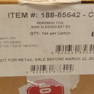 Pokemon Temporal Forces Sleeved Booster Case - Sealed - 144 Packs