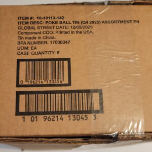 Pokemon Poke Ball Tin Q4 2025 Case - Sealed - 6 Poke Balls