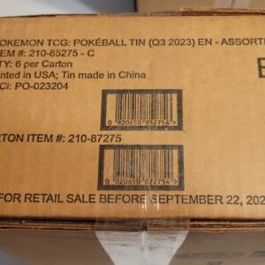 Pokemon Poke Ball Tin Q3 2023 Case - Sealed - 6 Poke Balls