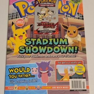 Pokemon Stadium Showdown Magazine with Destined Rivals Fun Pack - 3 Cards