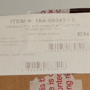 Pokemon Scarlet & Violet Base Set Elite Trainer Box ETB Case - Sealed - 10 ETBs